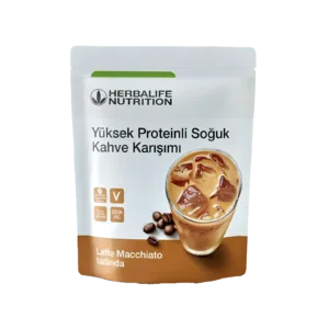 Yüksek Proteinli Soğuk Kahve Latte Macchiato